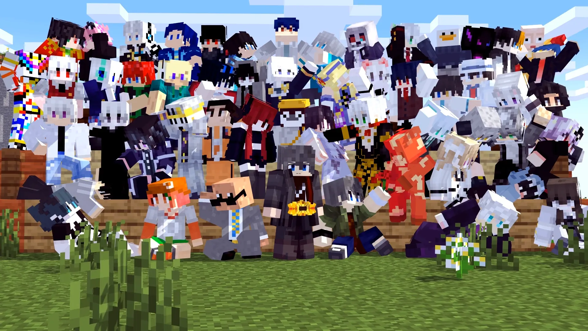 Minecraft 漫改角色大合照